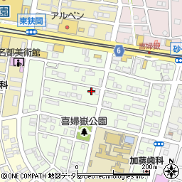 愛知県長久手市喜婦嶽1814周辺の地図