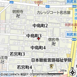 愛知県名古屋市中村区中島町3丁目39周辺の地図