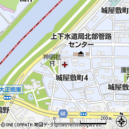 愛知県名古屋市中村区城屋敷町4丁目9周辺の地図