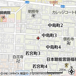 愛知県名古屋市中村区中島町3丁目33周辺の地図