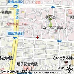 愛知県名古屋市中村区則武2丁目24周辺の地図