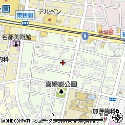 愛知県長久手市喜婦嶽1812周辺の地図