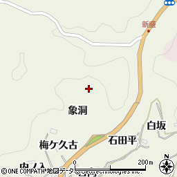 愛知県豊田市新盛町象洞周辺の地図