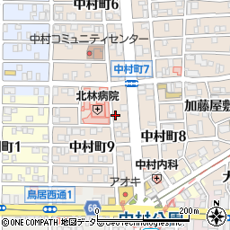 名鉄協商中村公園第９駐車場周辺の地図