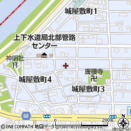 愛知県名古屋市中村区城屋敷町3丁目10周辺の地図