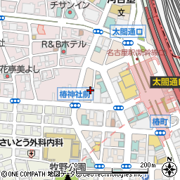 愛知県名古屋市中村区椿町4-6周辺の地図