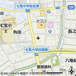 愛知県あま市七宝町桂城之堀21周辺の地図