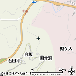 愛知県豊田市新盛町白坂周辺の地図