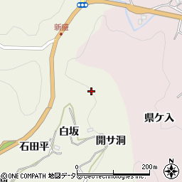 愛知県豊田市新盛町（白坂）周辺の地図