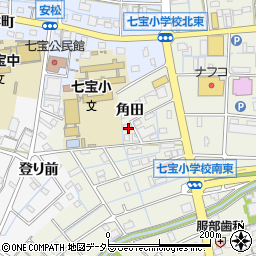 愛知県あま市七宝町桂角田20周辺の地図