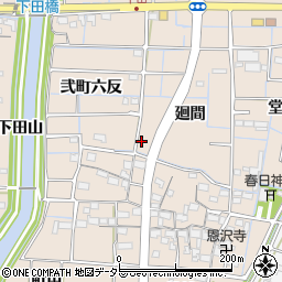 愛知県あま市七宝町下田廻間20周辺の地図