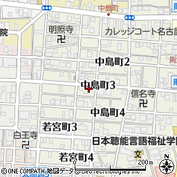 愛知県名古屋市中村区中島町3丁目周辺の地図