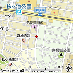 名都美術館周辺の地図