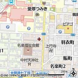 愛知県名古屋市中村区名楽町5丁目20周辺の地図