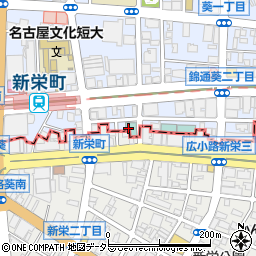愛知県名古屋市東区葵1丁目24周辺の地図