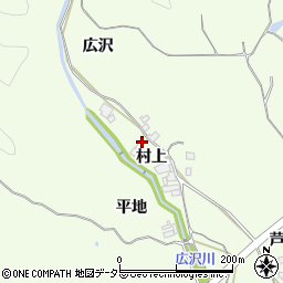 愛知県豊田市猿投町村上周辺の地図