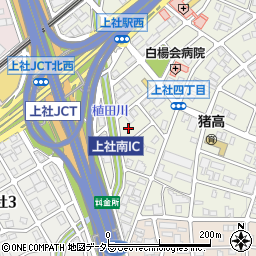 愛知県名古屋市名東区上社4丁目124周辺の地図