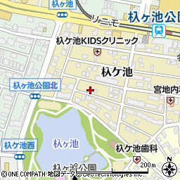 愛知県長久手市杁ケ池周辺の地図