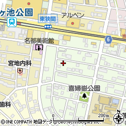 愛知県長久手市喜婦嶽1804周辺の地図