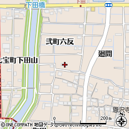 愛知県あま市七宝町下田弐町六反周辺の地図