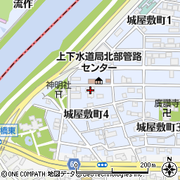 愛知県名古屋市中村区城屋敷町2丁目57周辺の地図