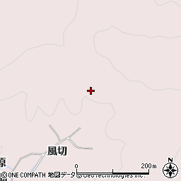 愛知県豊田市西樫尾町（風切）周辺の地図