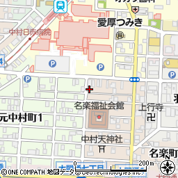 愛知県名古屋市中村区名楽町5丁目15周辺の地図