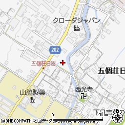 滋賀県東近江市五個荘日吉町360周辺の地図