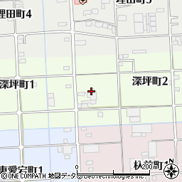 愛知県津島市深坪町周辺の地図