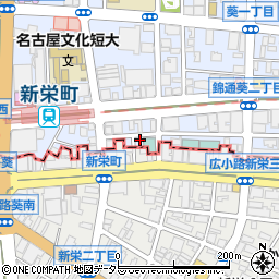 愛知県名古屋市東区葵1丁目24-16周辺の地図
