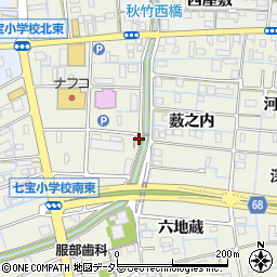 愛知県あま市七宝町桂城之堀1946-8周辺の地図