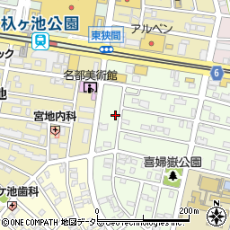 愛知県長久手市喜婦嶽2005周辺の地図