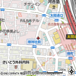 愛知県名古屋市中村区椿町4-18周辺の地図