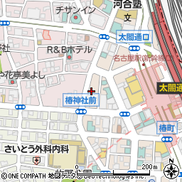 愛知県名古屋市中村区椿町4周辺の地図