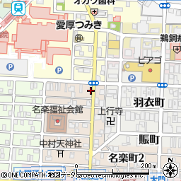 愛知県名古屋市中村区名楽町5丁目10周辺の地図