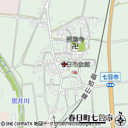 兵庫県丹波市春日町七日市418周辺の地図