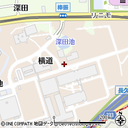 愛知県長久手市横道周辺の地図