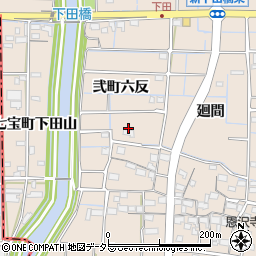 愛知県あま市七宝町下田周辺の地図