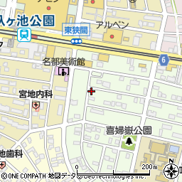 愛知県長久手市喜婦嶽1801周辺の地図