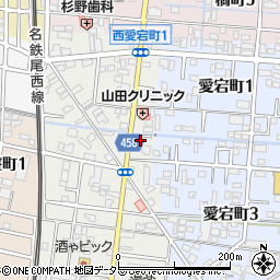 愛知県津島市西愛宕町2丁目21周辺の地図