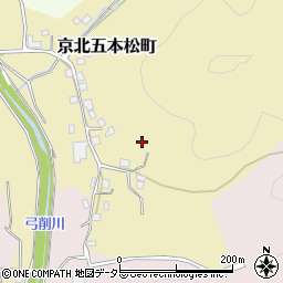 京都府京都市右京区京北五本松町周辺の地図