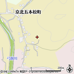 京都府京都市右京区京北五本松町周辺の地図