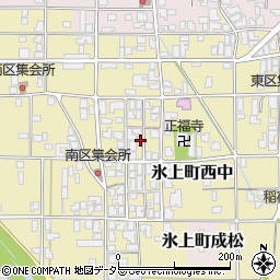 兵庫県丹波市氷上町西中272周辺の地図