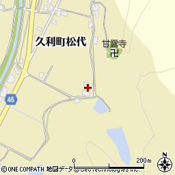 島根県大田市久利町松代117周辺の地図