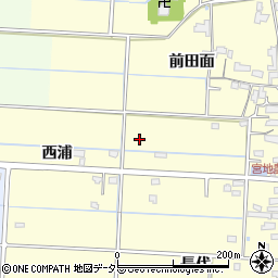 愛知県愛西市宮地町周辺の地図