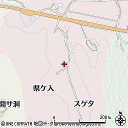 愛知県豊田市大井町県ケ入周辺の地図
