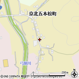京都府京都市右京区京北五本松町垣内周辺の地図