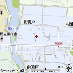 愛知県愛西市石田町北鵜戸70周辺の地図