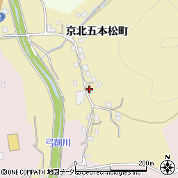京都府京都市右京区京北五本松町（垣内）周辺の地図