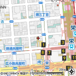 株式会社エイブル　栄店周辺の地図